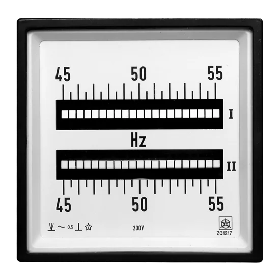 Fréquencemètres à lames vibrantes